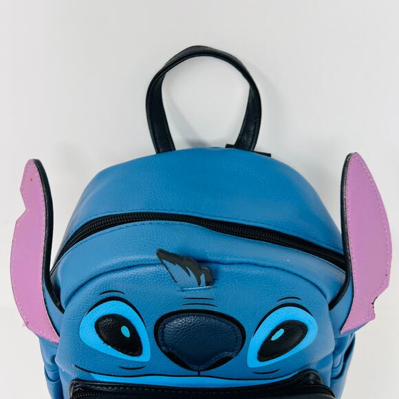 NEW! Bioworld Lilo & Stitch Mini Backpack Blue Bag Wallet - Picture 2 of 9